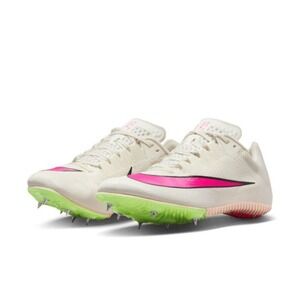 Nike Zoom Superfly Elite 2 Track Spikes White Pink Volt Kids Sprint Shoes